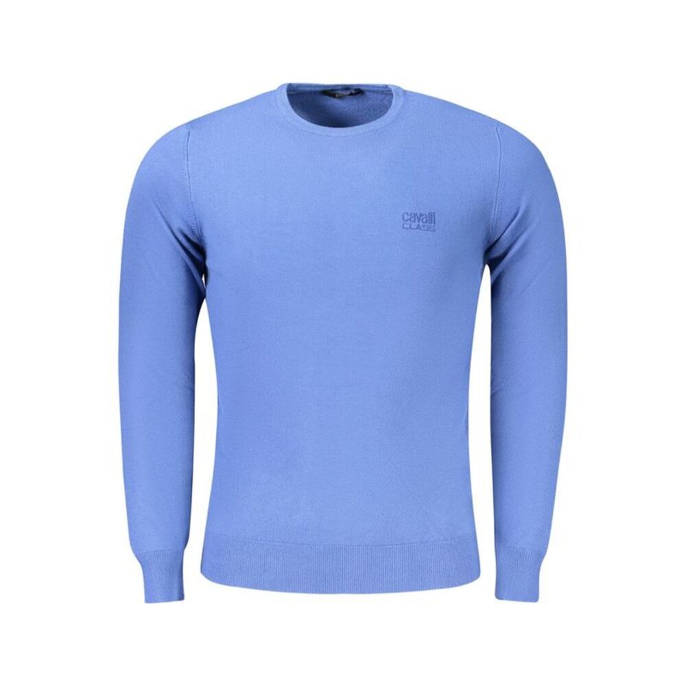 Cavalli Class Blu Viscosa Men Men's Sweater